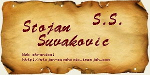 Stojan Šuvaković vizit kartica